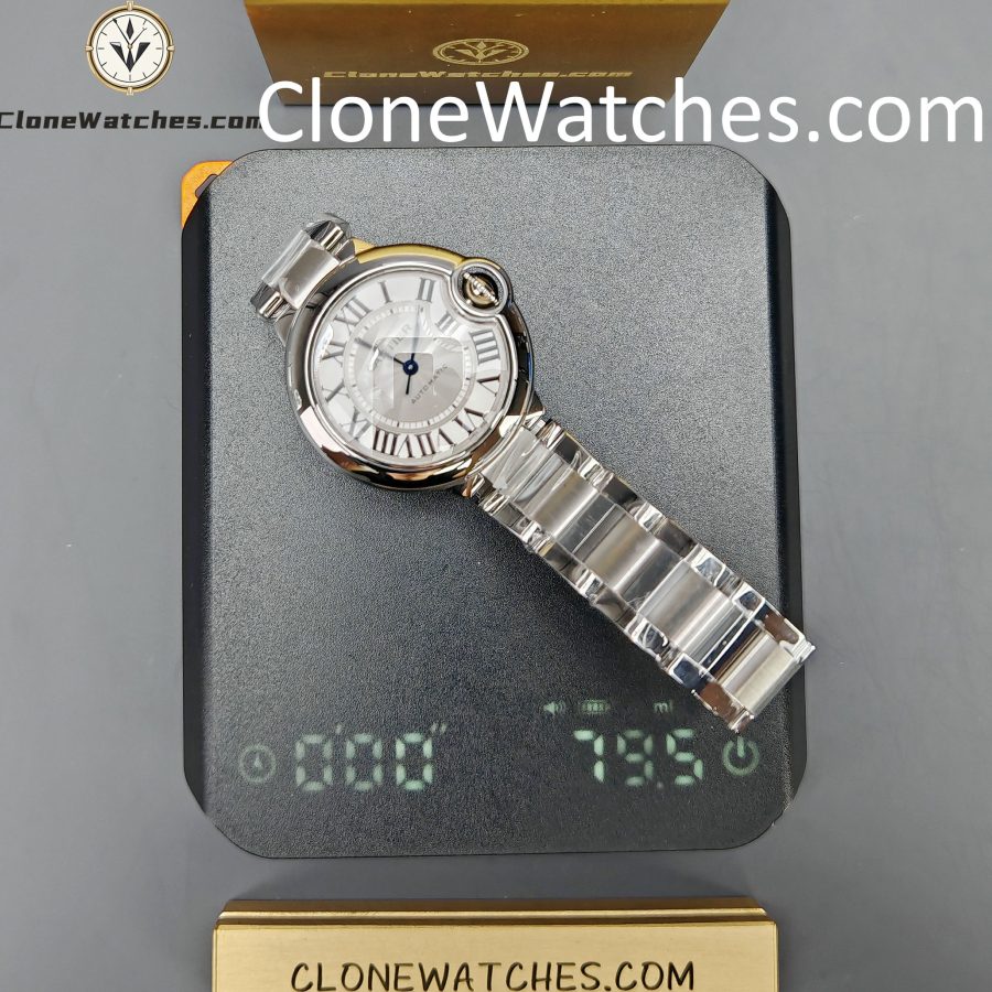 Cartier Super Clone Watches 1:1 Ballon Bleu de Cartier WSBB0044 White Dial 33mm - Image 14