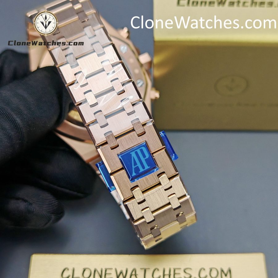Audemars Piguet Super Clone Watches 1:1 Rose Gold Blue Dial 26240 - Image 14
