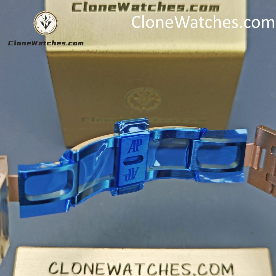 Audemars Piguet Super Clone Watches 1:1 Rose Gold Blue Dial 26240 - Image 12