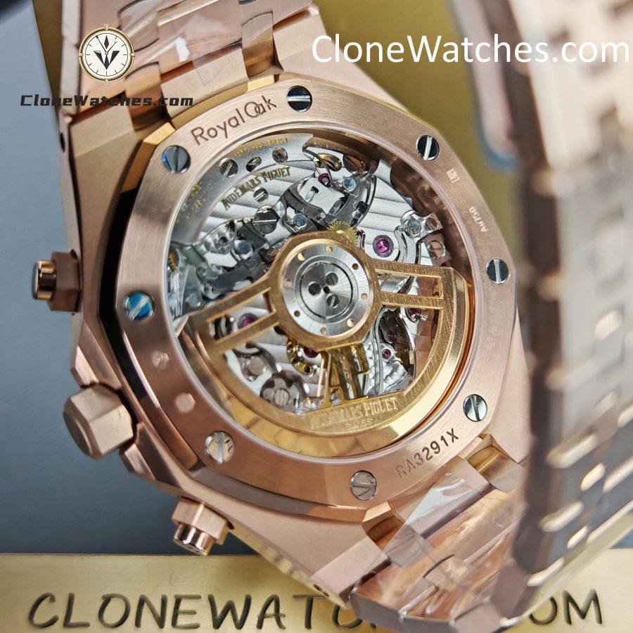 Audemars Piguet Super Clone Watches 1:1 Rose Gold Blue Dial 26240 - Image 9