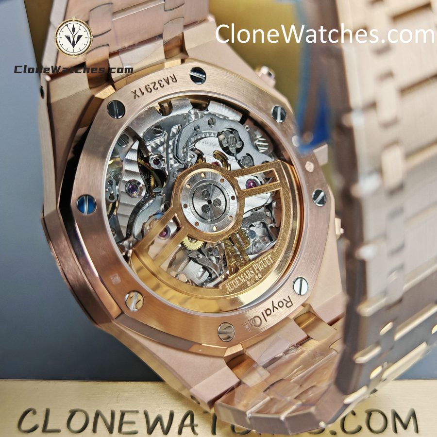 Audemars Piguet Super Clone Watches 1:1 Rose Gold Blue Dial 26240 - Image 10