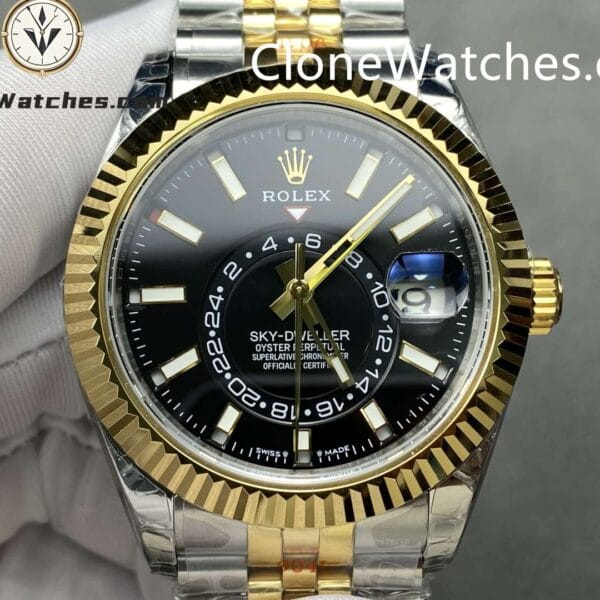 Super Clone Watches – Rolex Sky-Dweller Black Dial M336933 – 0004