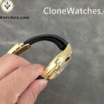 Rolex Super Clone Watch 1:1 Sky Dweller Gold Dial M326238-0007 42MM Rubber Strap - Image 5