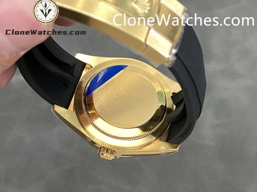 Rolex Super Clone Watch 1:1 Sky Dweller Gold Dial M326238-0007 42MM Rubber Strap - Image 7