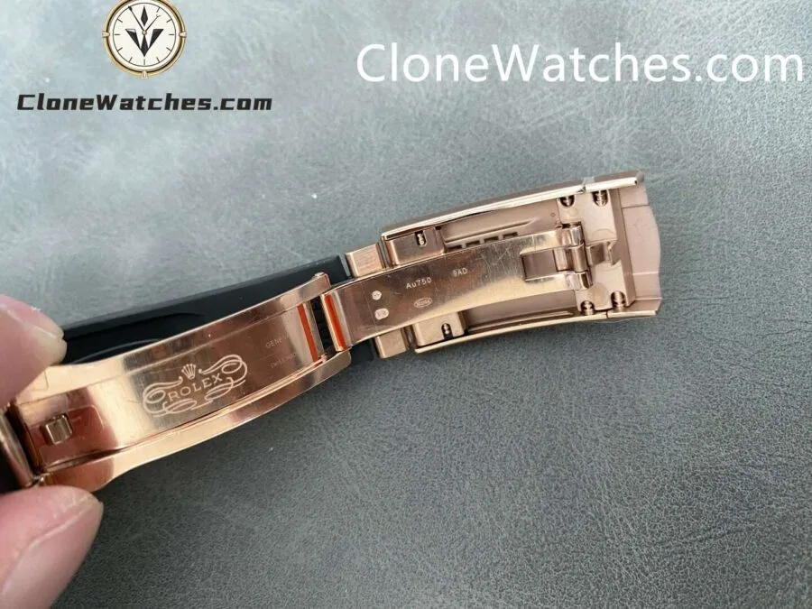 Rolex Super Clone Watch 1:1 Sky Dweller Rose Gold White Dial m336235-0003 42MM Rubber Strap - Image 8