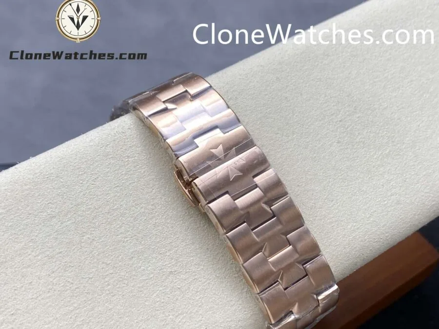 Vacheron Constantin Super Clone Watches 1:1 Overseas Series 4300V/220R-B642 Rose Gold Skeleton Dial - Image 8