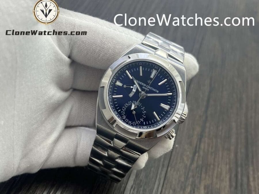 Vacheron Constantin Super Clone Watches 1:1 Overseas Dual Time 7920V/210A-B334 Blue Dial - Image 3