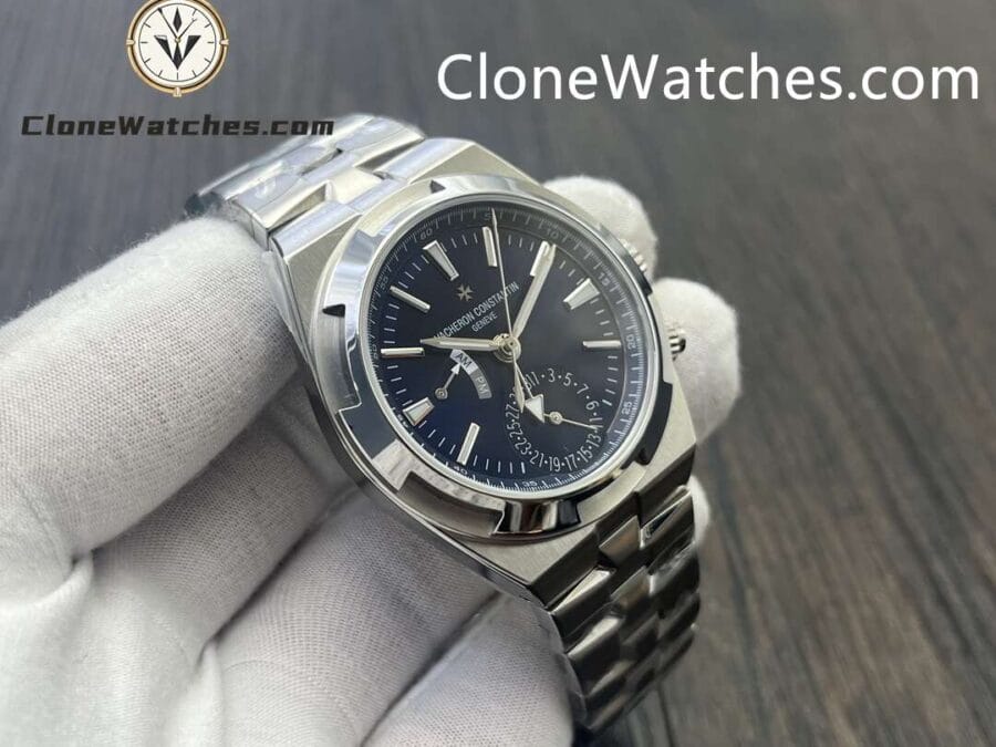 Vacheron Constantin Super Clone Watches 1:1 Overseas Dual Time 7920V/210A-B334 Blue Dial - Image 4