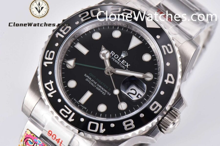 Rolex Super Clone Watches 1:1 GMT Master II 116710LN-0001 Oyster 3186 Movement - Image 2