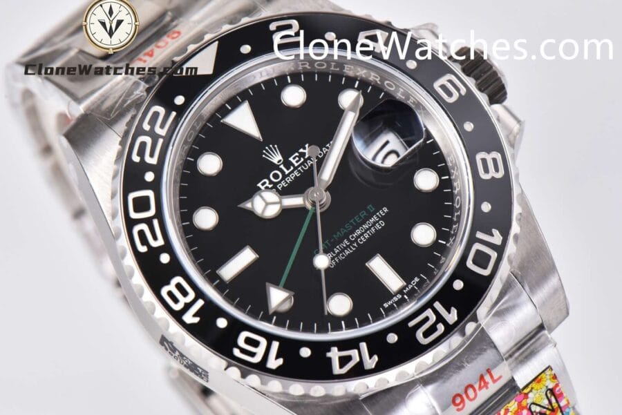 Rolex Super Clone Watches 1:1 GMT Master II 116710LN-0001 Oyster 3186 Movement - Image 3