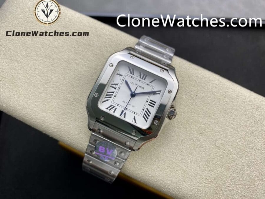 Cartier Super Clone Watches 1:1 Santos Series White Dial 35.1MM WSSA0029 - Image 4