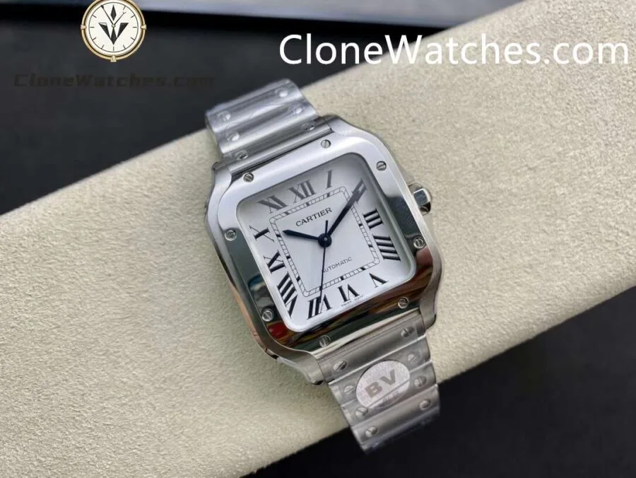 Cartier Super Clone Watches 1:1 Santos Series White Dial 35.1MM WSSA0029 - Image 5