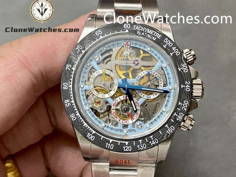 Super Clone Watches – Modified Sonic Daytona Skeleton Dial