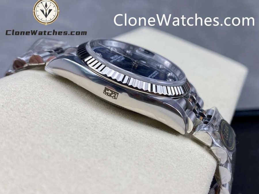 Rolex Super Clone Watches 1:1 DateJust Blue Diamond Dial Jubilee 36MM M126234 – 0037 3235 Movement - Image 5