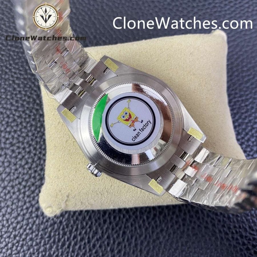 Rolex Super Clone Watches 1:1 DateJust Black Diamond Dial Jubilee 41MM M126334 - 0012 3235 Movement - Image 8