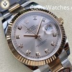 Rolex Super Clone Watches 1:1 DateJust Champagne Diamond Dial Oyster 41MM M126331-0007 3235 Movement - Image 2