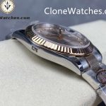 Rolex Super Clone Watches 1:1 DateJust Champagne Diamond Dial Oyster 41MM M126331-0007 3235 Movement - Image 6