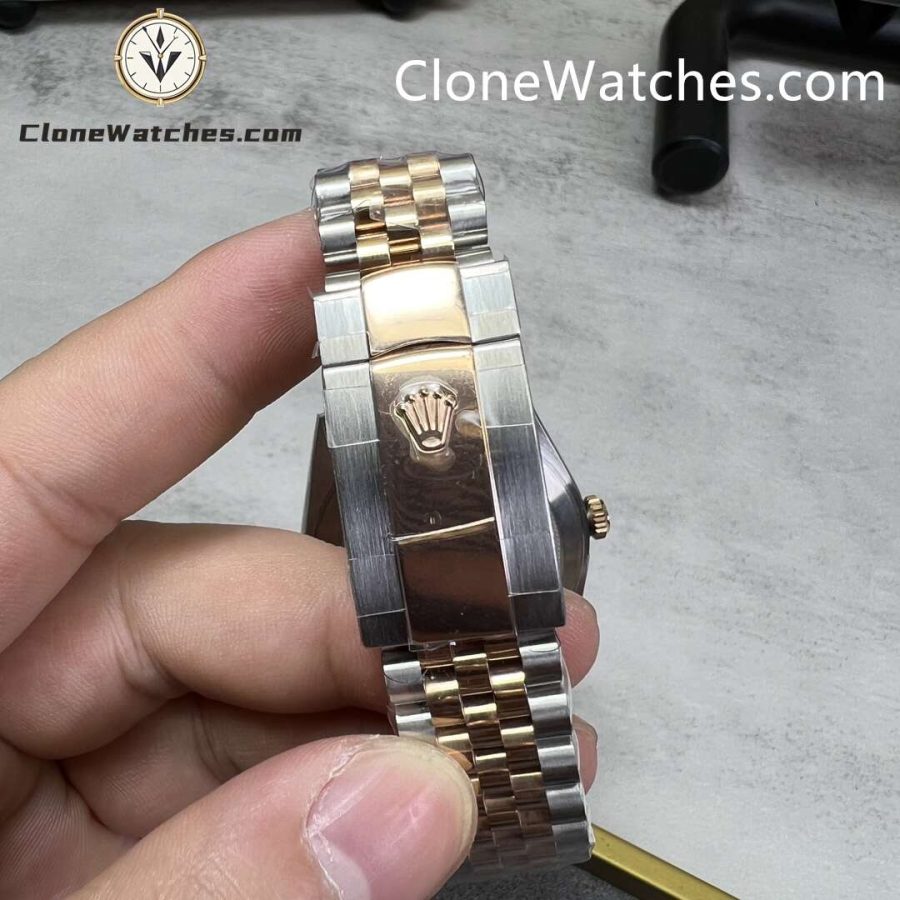 Rolex Super Clone Watches 1:1 DateJust Chocolate Diamond Dial Jubilee 41MM M126331-0004 3235 Movement - Image 9