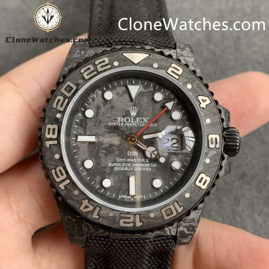 Super Clone Watches – Modified DIW Rolex GMT Master II “ALL BLACK”