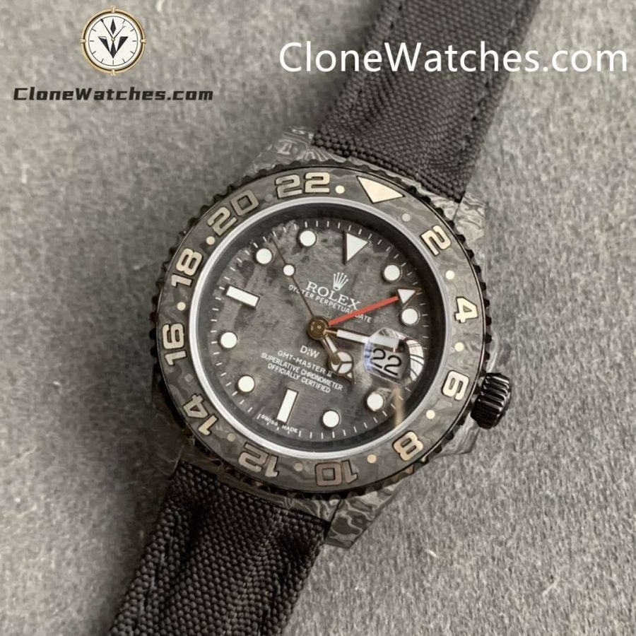 Modified Super Clone Watches 1:1 DIW Rolex GMT Master II NTPT Carbon “ALL BLACK” 3285 Movement - Image 4