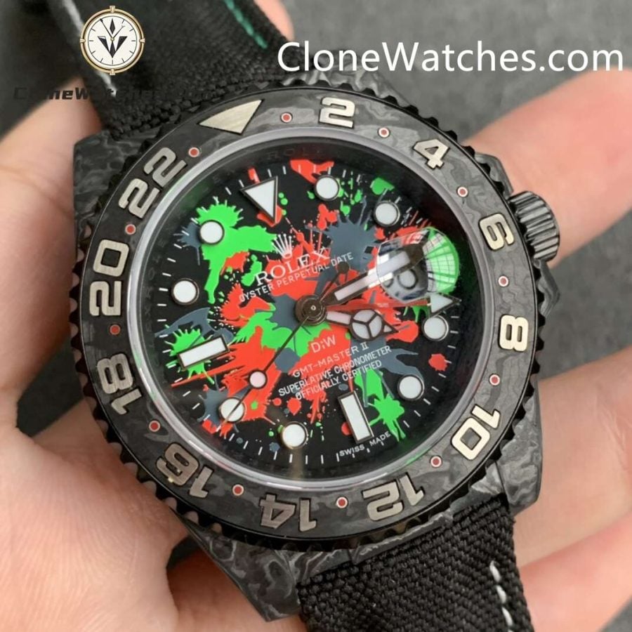 Modified Super Clone Watches 1:1 DIW Rolex GMT Master II “MOTLEY GMT” 3285 Movement - Image 2