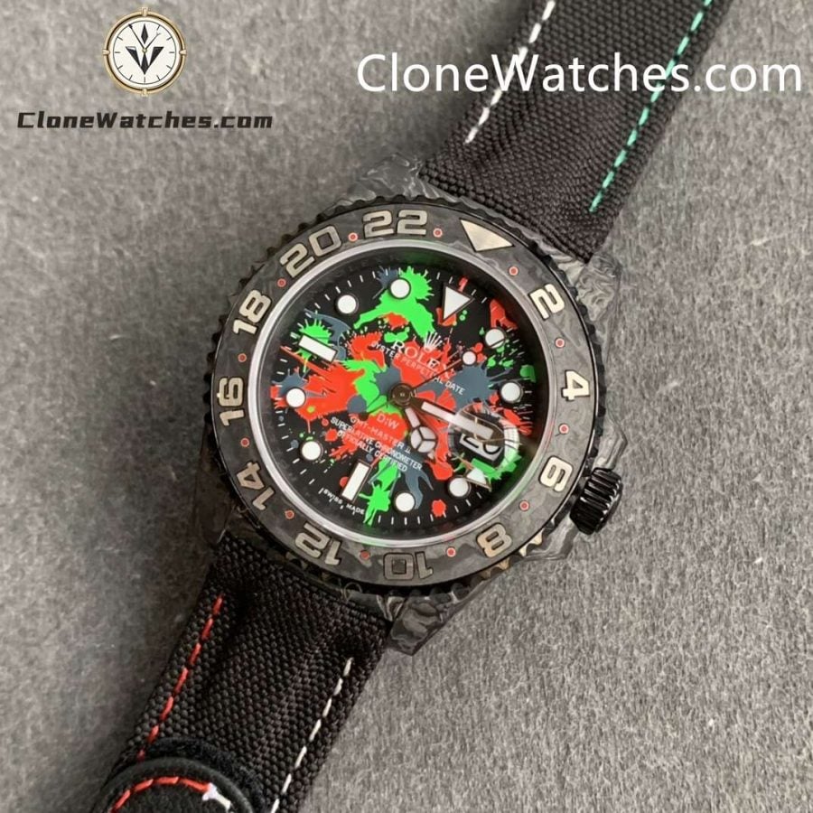 Modified Super Clone Watches 1:1 DIW Rolex GMT Master II “MOTLEY GMT” 3285 Movement - Image 4