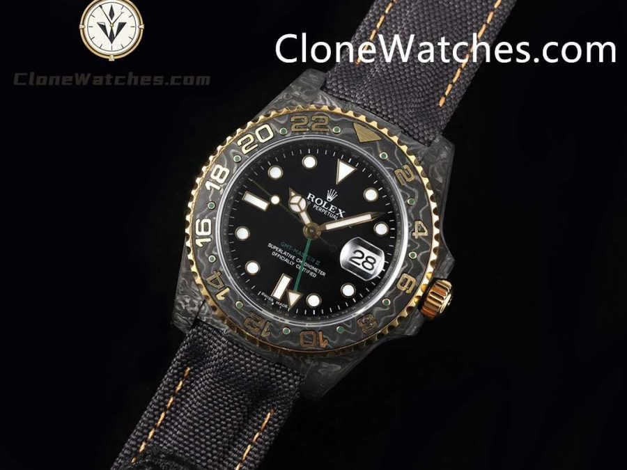 Modified Super Clone Watches 1:1 DIW Rolex GMT Master II "GOLDEN SPEEDSTER GREEN HAND" 3285 Movement - Image 2