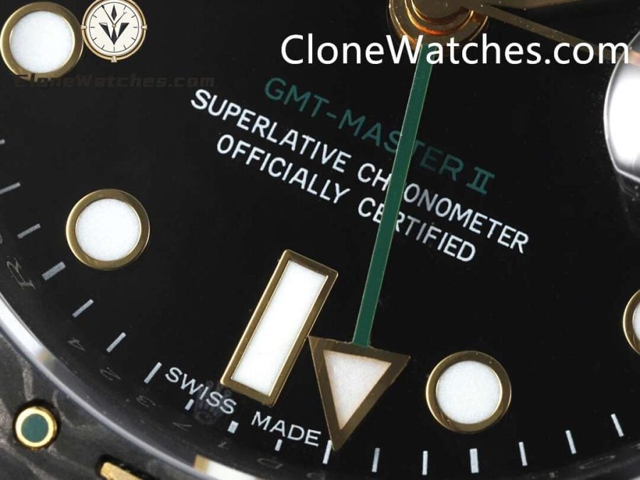 Modified Super Clone Watches 1:1 DIW Rolex GMT Master II "GOLDEN SPEEDSTER GREEN HAND" 3285 Movement - Image 5