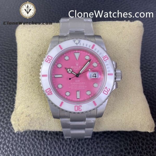 Super Clone Watches – Modified DiW Rolex Submariner FUCHSIA