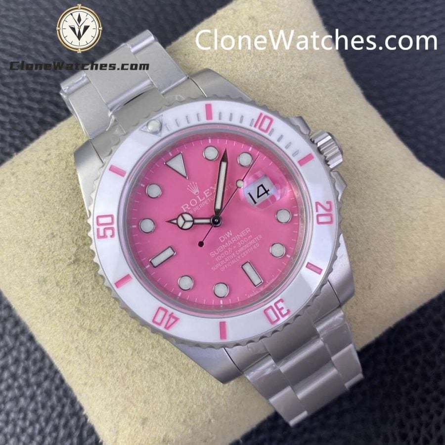 Modified Super Clone Watches 1:1 DiW Rolex Submariner FUCHSIA 3235 Movement - Image 2