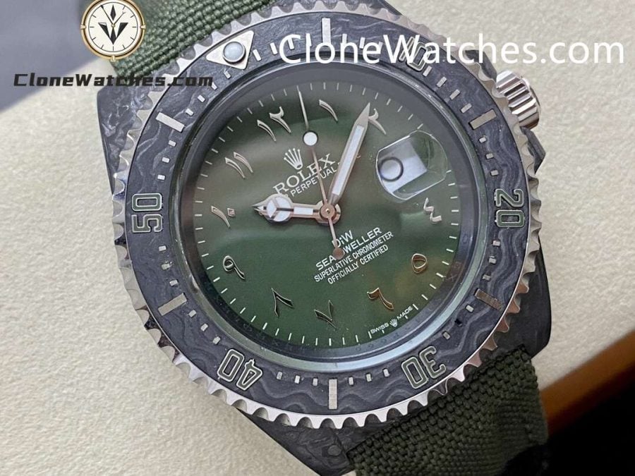 Modified Super Clone Watches 1:1 DIW Rolex Sea Dweller "HUNTER ARABIC" 3235 Movement - Image 4