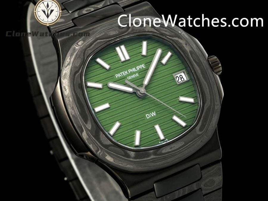 Modified Super Clone Watches 1:1 DiW Patek Philippe Nautilus 5711 BLACK GRAIL KHAKI - Image 2