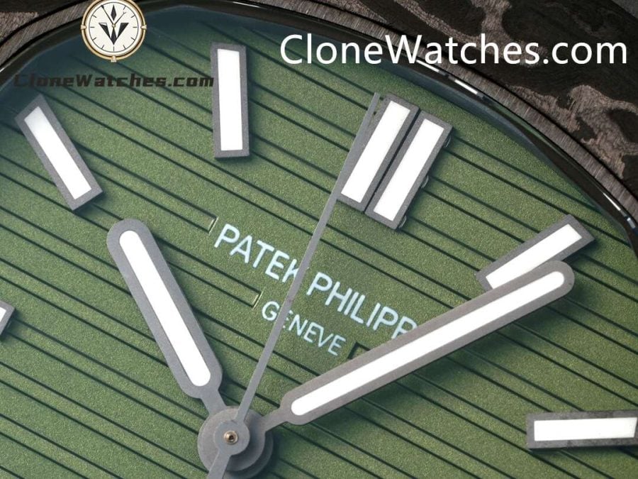 Modified Super Clone Watches 1:1 DiW Patek Philippe Nautilus 5711 BLACK GRAIL KHAKI - Image 4