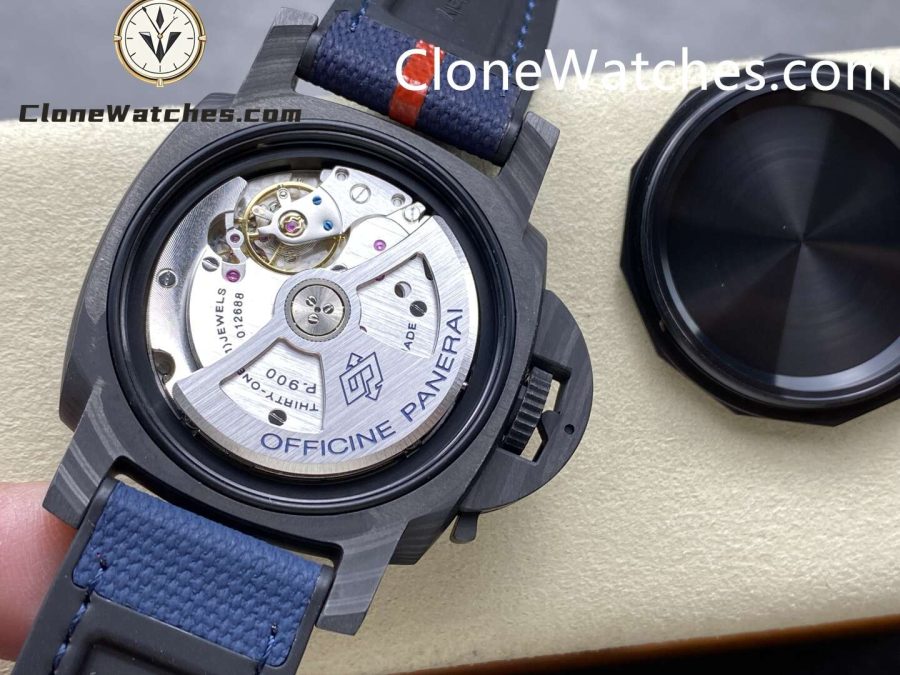 Panerai Super Clone Watches 1:1 Submersible Luna Rossa Carbotech™ PAM01563 Blue Dial - Image 8