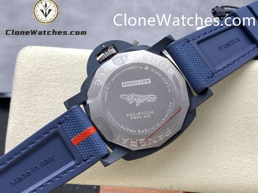 Panerai Super Clone Watches 1:1 Submersible Luna Rossa Ti-Ceramitech PAM01543 White Dial - Image 7