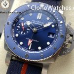 Panerai Super Clone Watches 1:1 Submersible GMT Luna Rossa Titanio PAM01507 42mm - Image 3