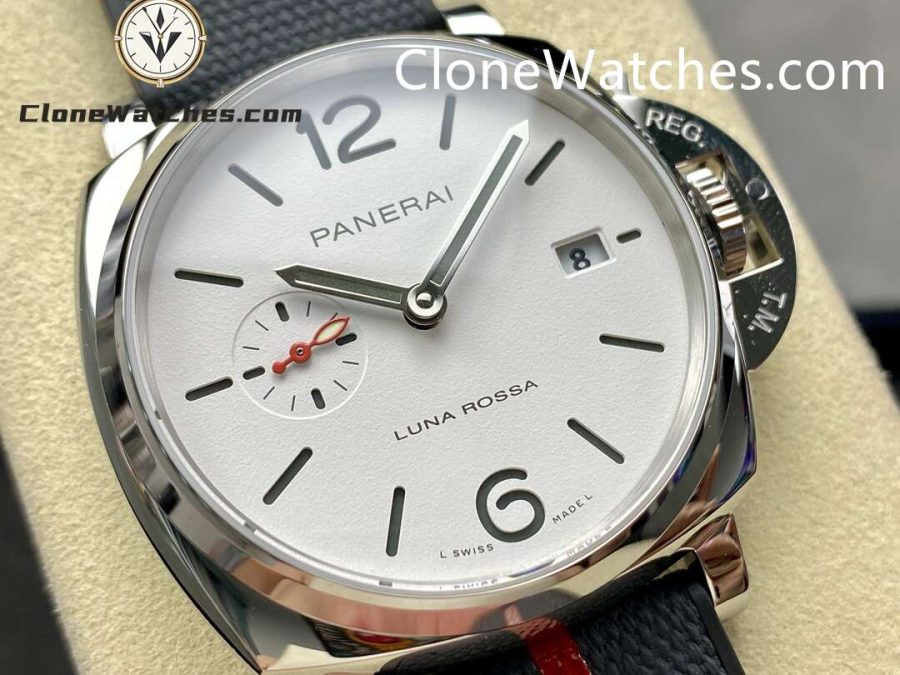 Panerai Super Clone Watches 1:1 Luminor Due Luna Rossa PAM01381 White Dial 42mm - Image 2