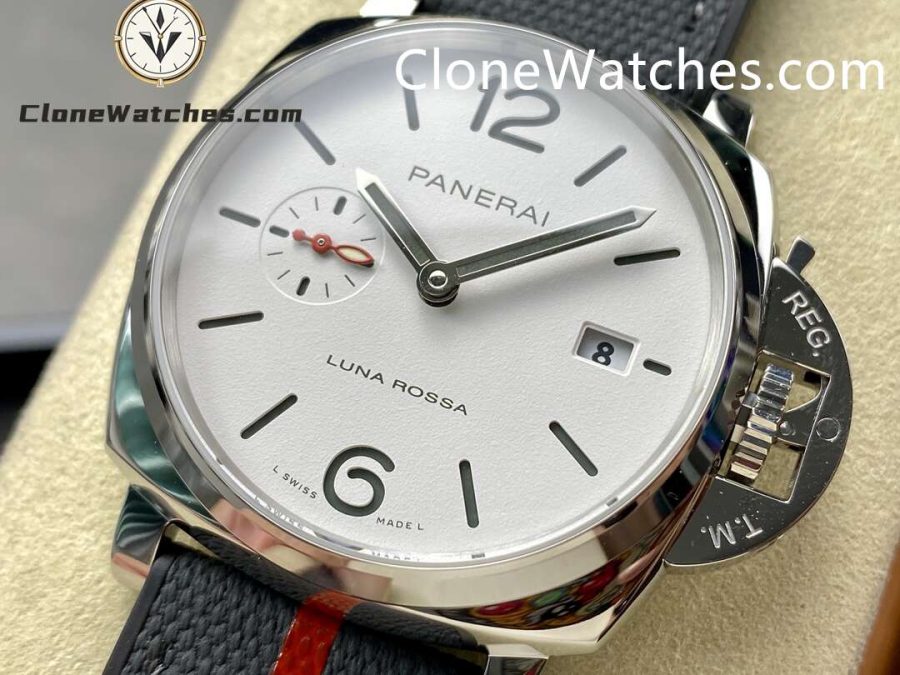 Panerai Super Clone Watches 1:1 Luminor Due Luna Rossa PAM01381 White Dial 42mm - Image 3