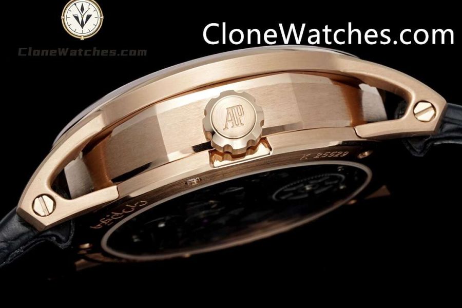 Audemars Piguet Super Clone Watches 1:1 Code 11.59 Tourbillon Rose Gold Black Openworked 26600OR 41mm - Image 6