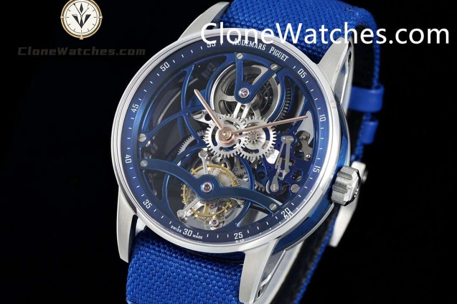 Audemars Piguet Super Clone Watches 1:1 Code 11.59 Tourbillon Blue Openworked 26600NB 41mm - Image 3