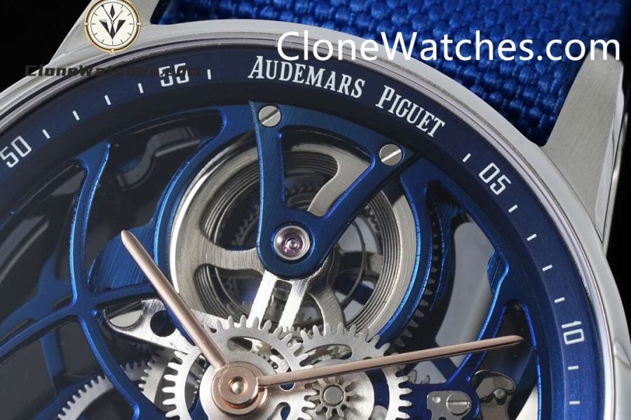 Audemars Piguet Super Clone Watches 1:1 Code 11.59 Tourbillon Blue Openworked 26600NB 41mm - Image 4