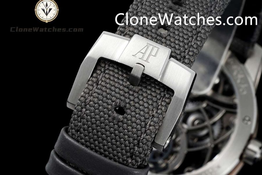 Audemars Piguet Super Clone Watches 1:1 Code 11.59 Tourbillon Black Openworked 26600CR 41mm - Image 9