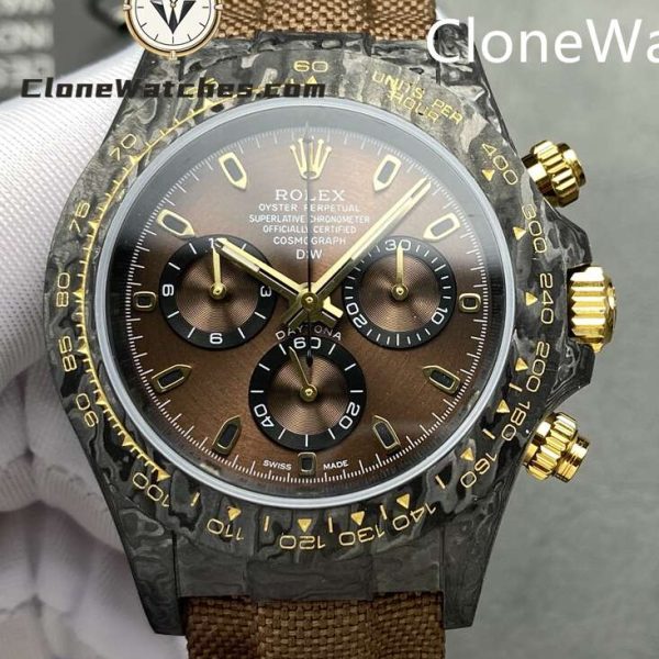 Super Clone Watches – Modified DiW Rolex Daytona "GRADIENT BROWN GOLD"