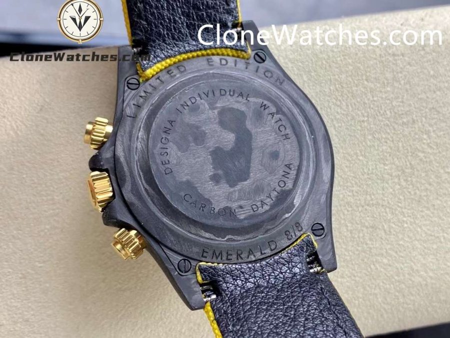 Modified Super Clone Watches 1:1 DiW Rolex Daytona NTPT Carbon "MILITARY YELLOW" - Image 7