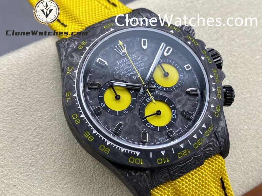 Modified Super Clone Watches 1:1 DiW Rolex Daytona NTPT Carbon "LEMON EDITION" - Image 2