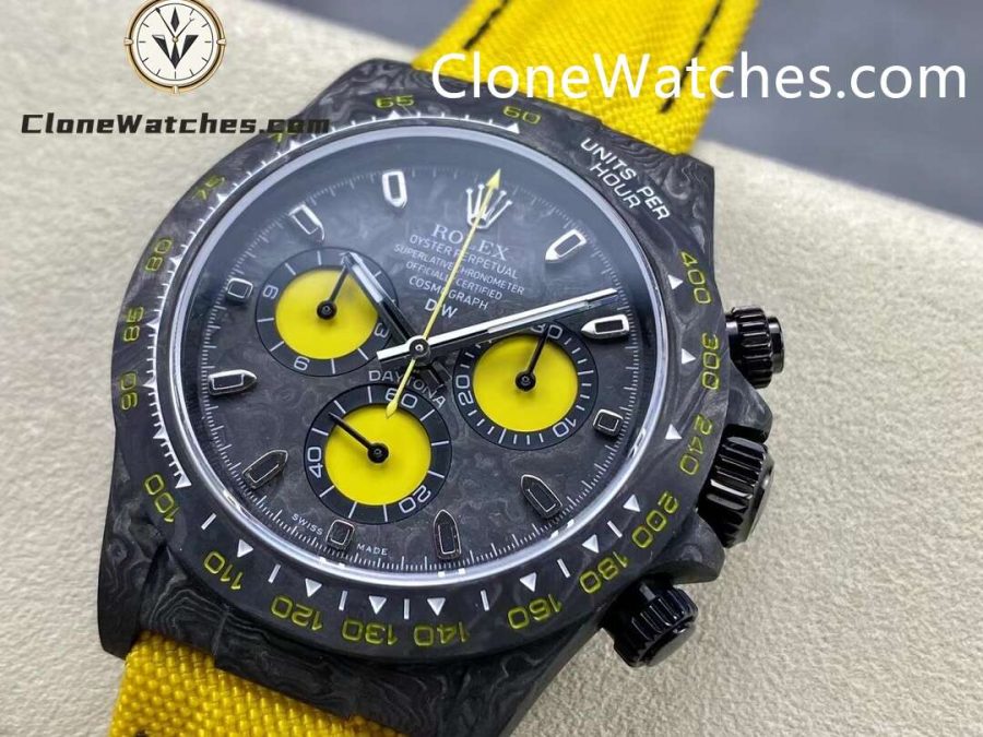 Modified Super Clone Watches 1:1 DiW Rolex Daytona NTPT Carbon "LEMON EDITION" - Image 3