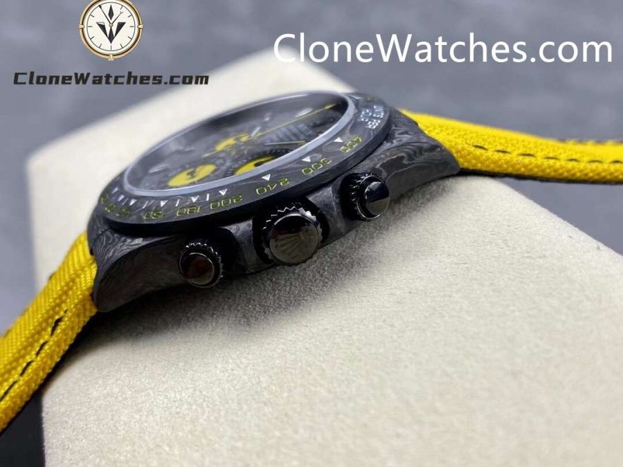 Modified Super Clone Watches 1:1 DiW Rolex Daytona NTPT Carbon "LEMON EDITION" - Image 5