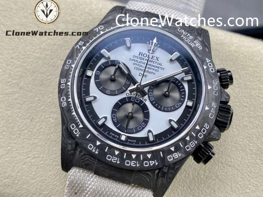 Modified Super Clone Watches 1:1 DiW Rolex Daytona NTPT Carbon "CREAM 41mm" - Image 3