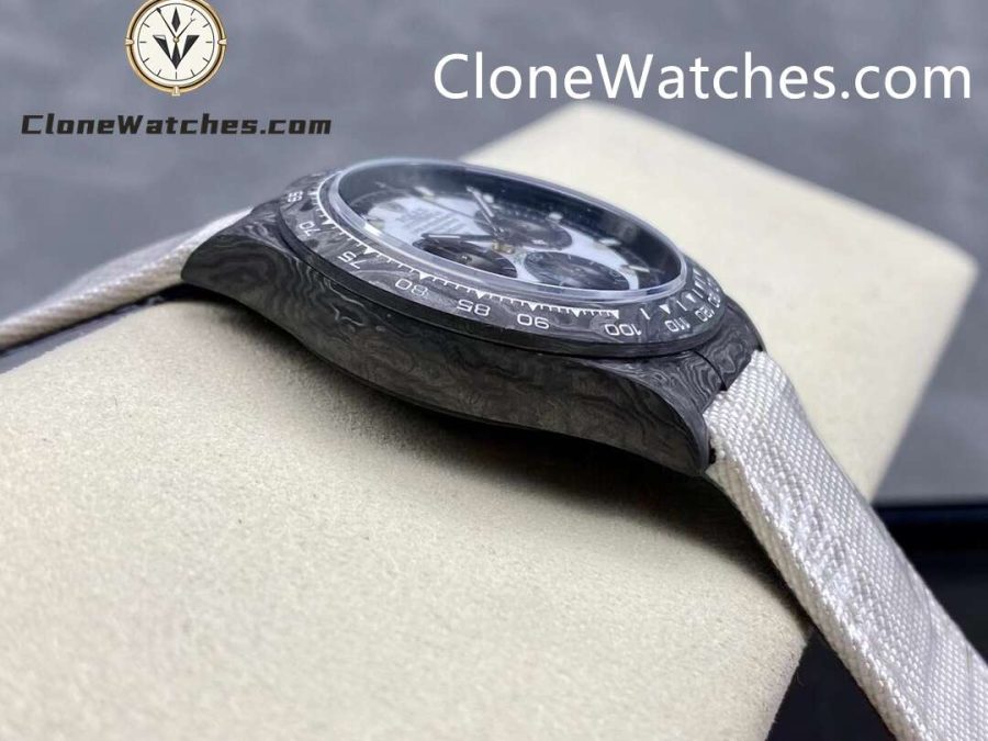 Modified Super Clone Watches 1:1 DiW Rolex Daytona NTPT Carbon "CREAM 41mm" - Image 5