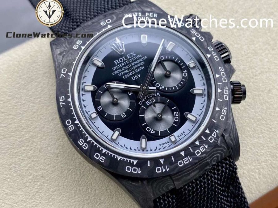 Modified Super Clone Watches 1:1 DiW Rolex Daytona NTPT Carbon “CREAM INVERT" - Image 2